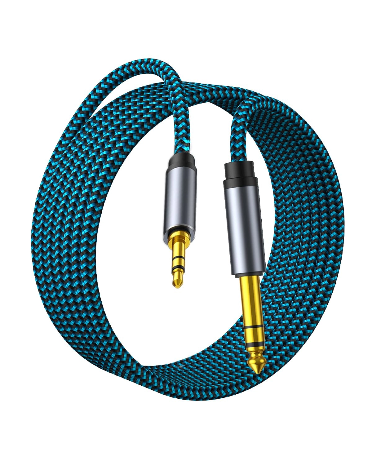 Hftywy 3.5mm to 6.35mm TRS Stereo Audio Cable - 6.6ft