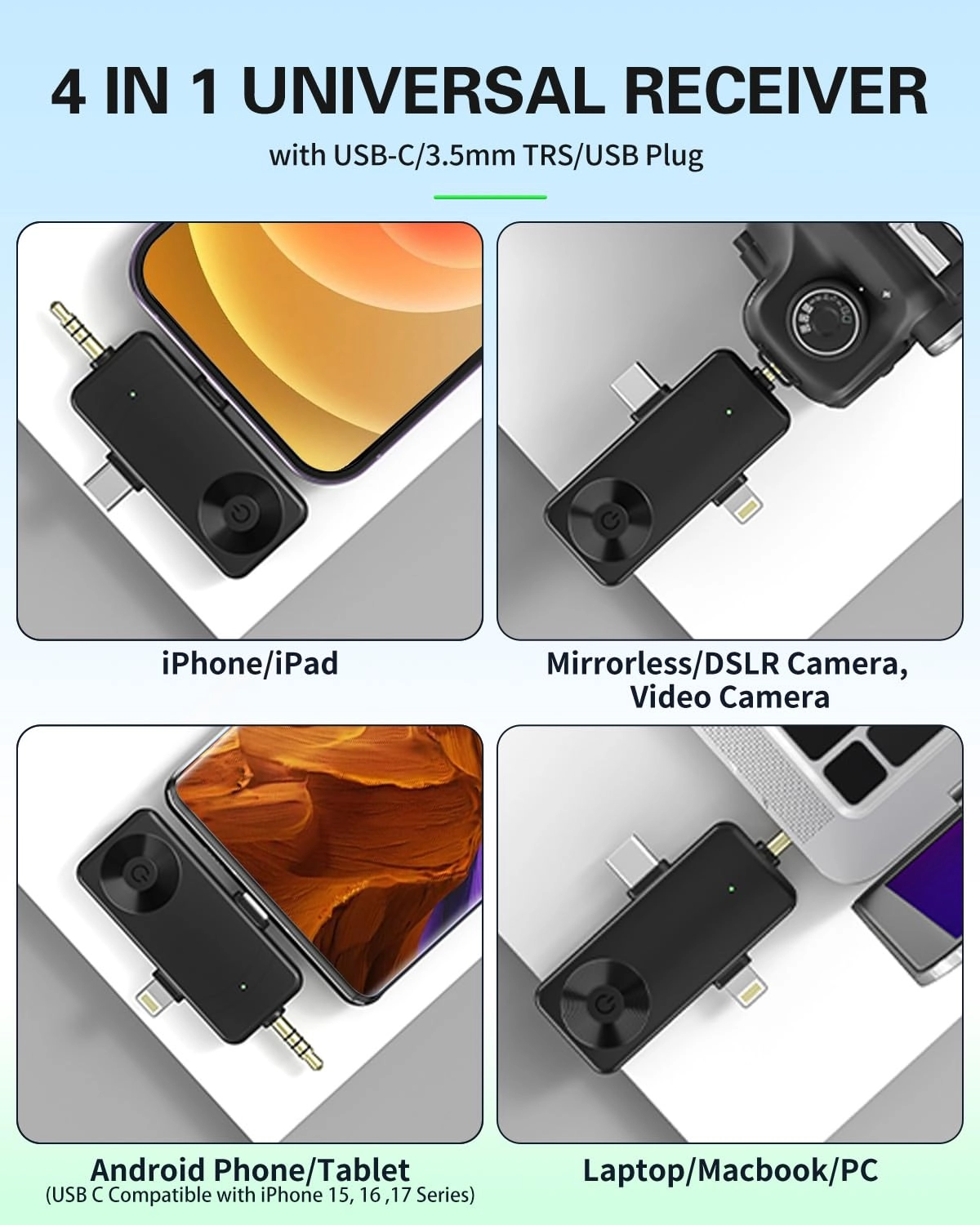H159 - 2 Wireless Microphone 2.4GHZ