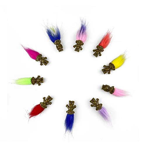 Troll Dolls - 10Pack Black PVC+Polyester Ages 3+