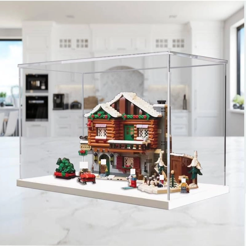 Lego Icons 10325 Display Case - White Bottom 15.74x7.87x9.84in.