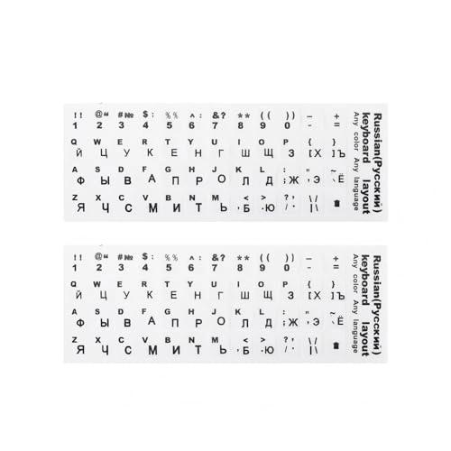 Russian Keyboard Stickers - Cyrillic Pack