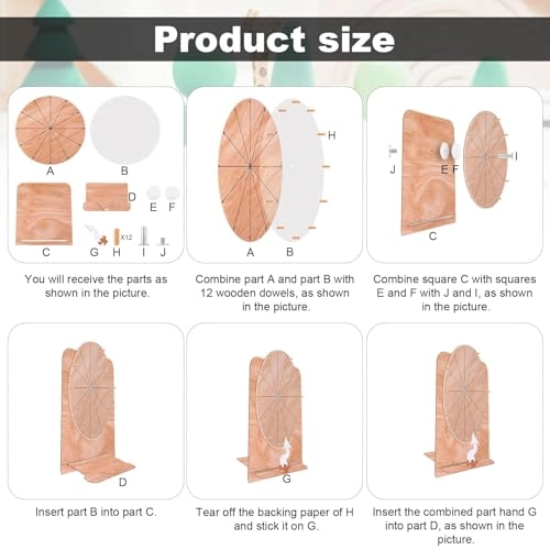 Prize Wheel - 11.4 Inch Wooden 12 Slots