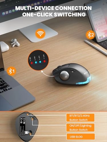 Trackball Mouse - Bluetooth USB