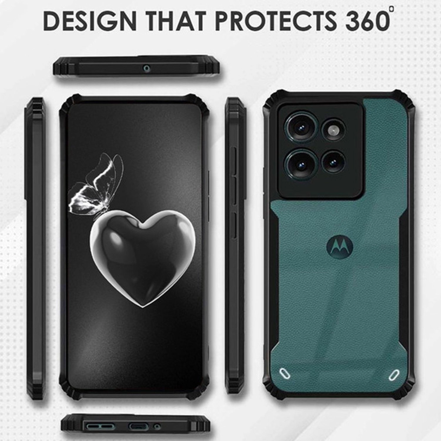 GMBE50 Case with Screen Protector for Moto Edge 50