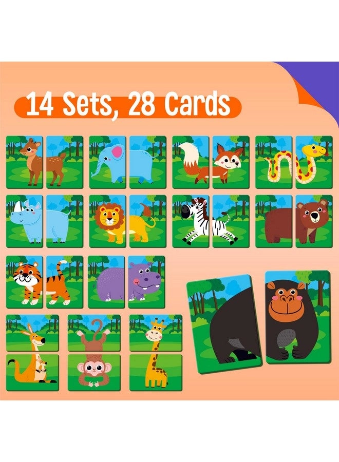 Jungle Animal Memory Game - 28 pieces