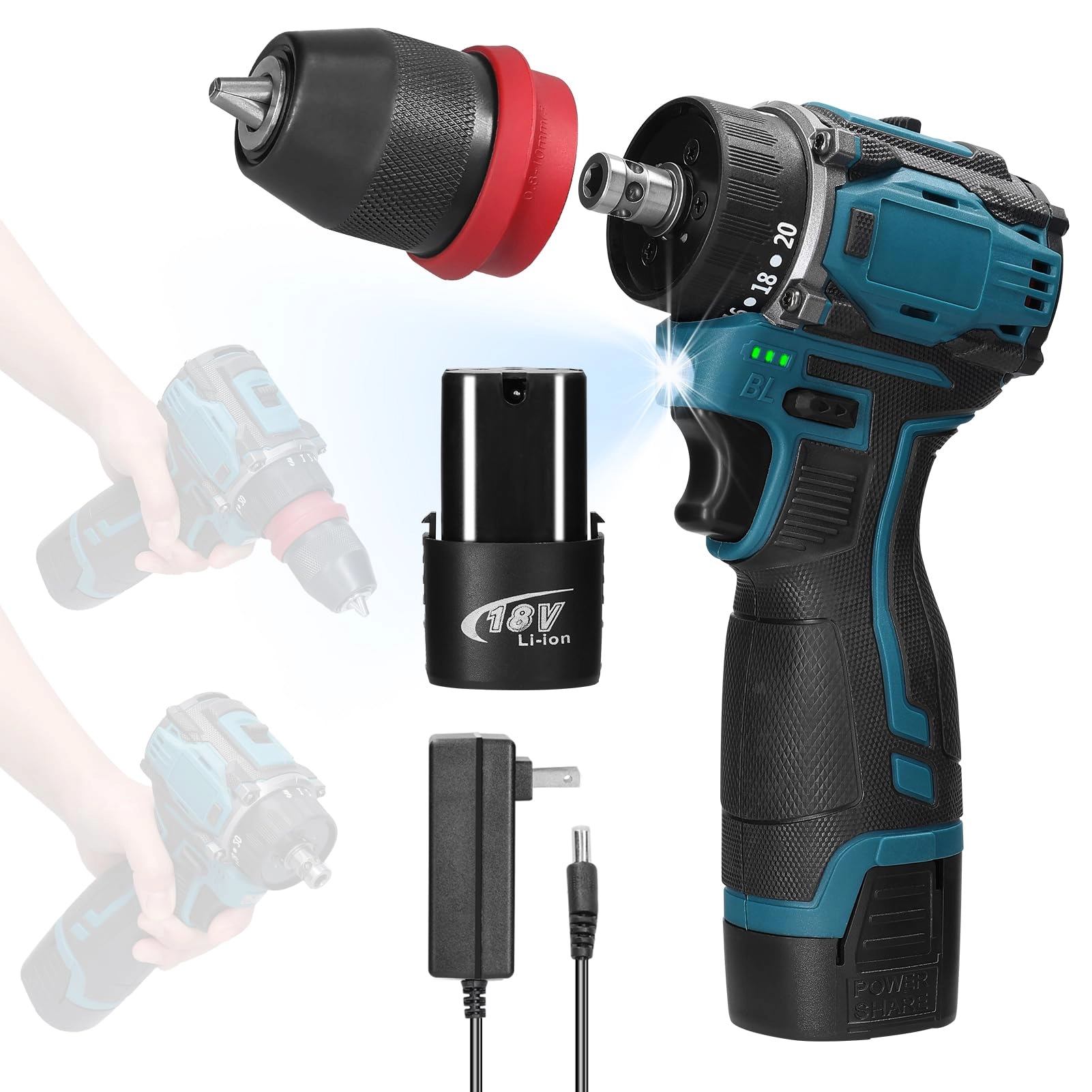 Mulcort 2in1 Lithium Drill - 1300mAh
