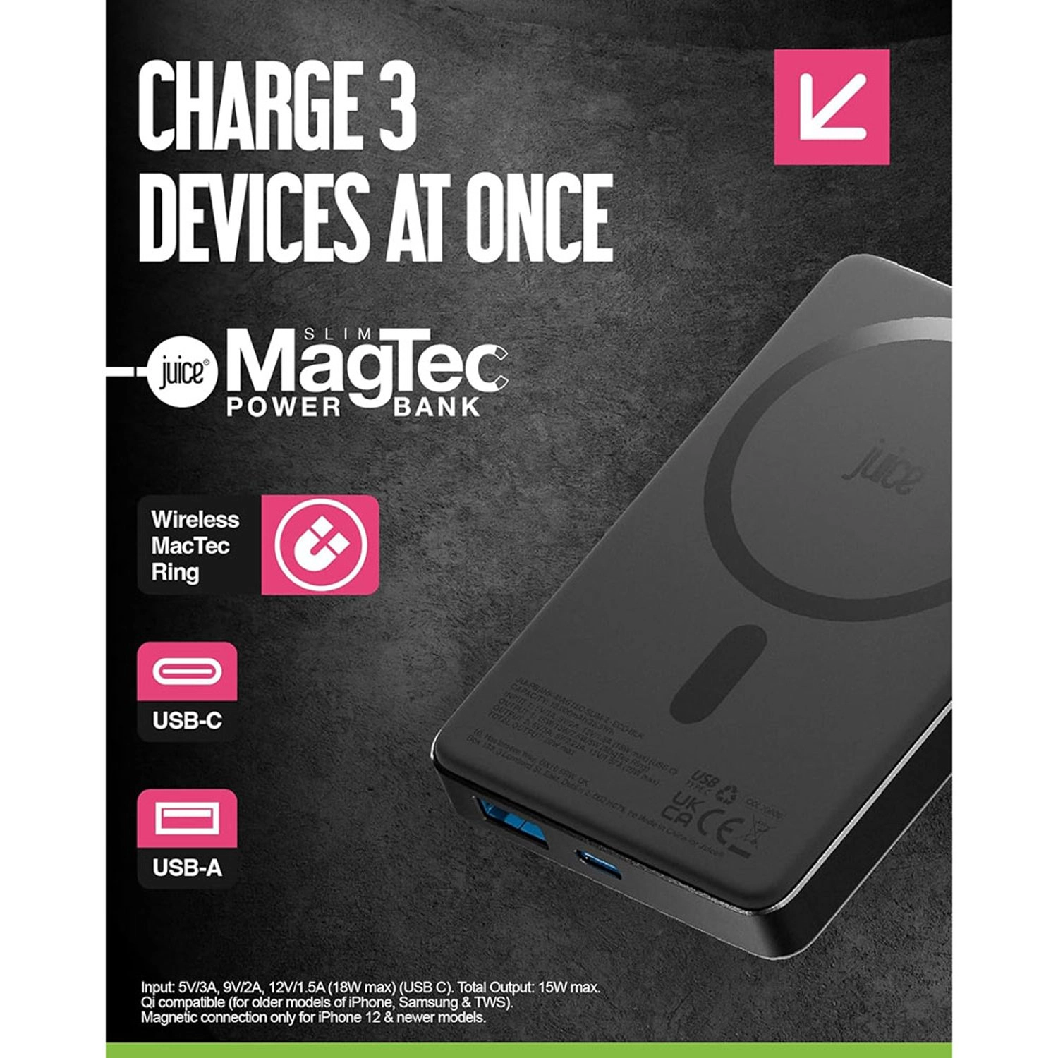 PBSLIM10KBLK - 10,000mAh 18W