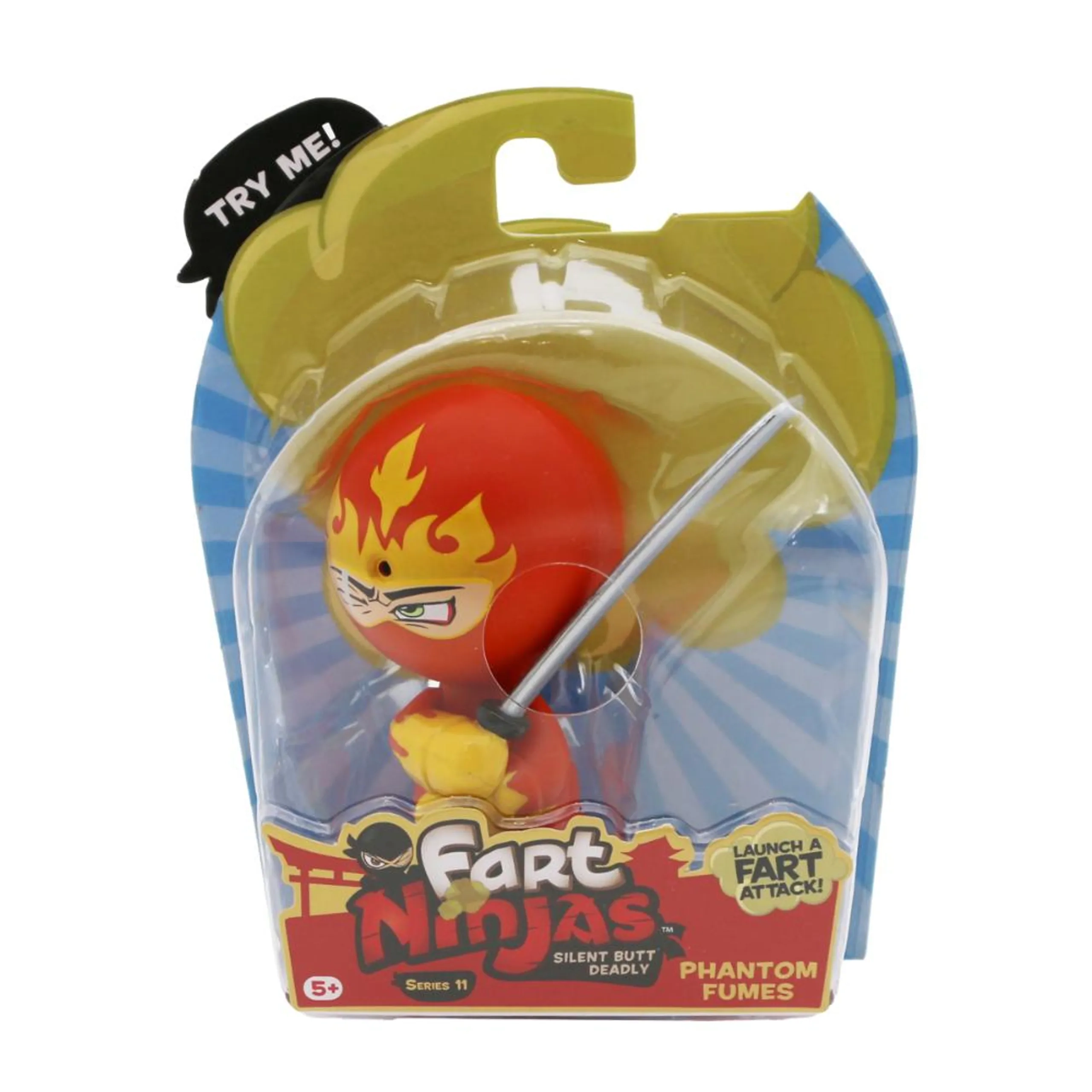 Fart Ninjas Collectible Figure Set - Phantom Fumes Series 11 - 4 pcs (527-70740_70745)