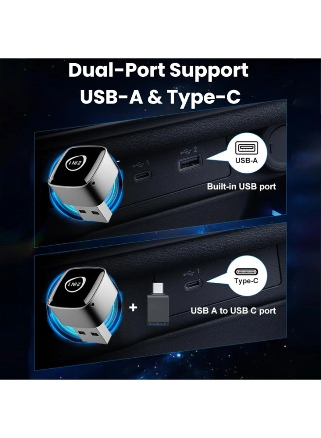 CarPlay Wireless Adapter - 2-in-1 Wireless Plug & Play