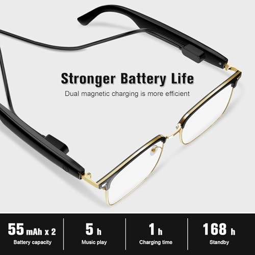 Smart Glasses - Blue Light Blocking Bluetooth Photochromic