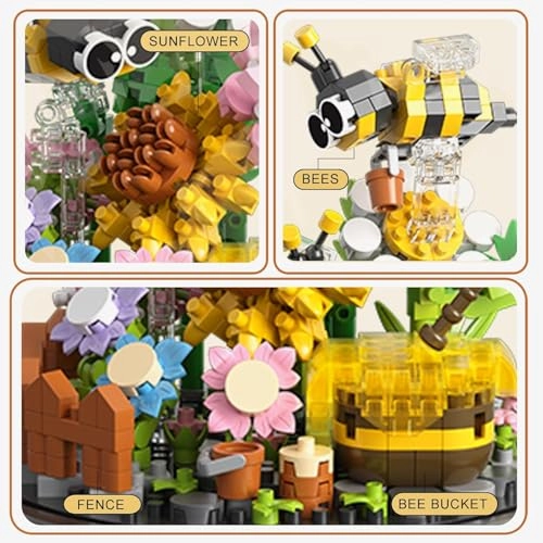 Bee Bouquet - Building Blocks Dust Cover Bonsai