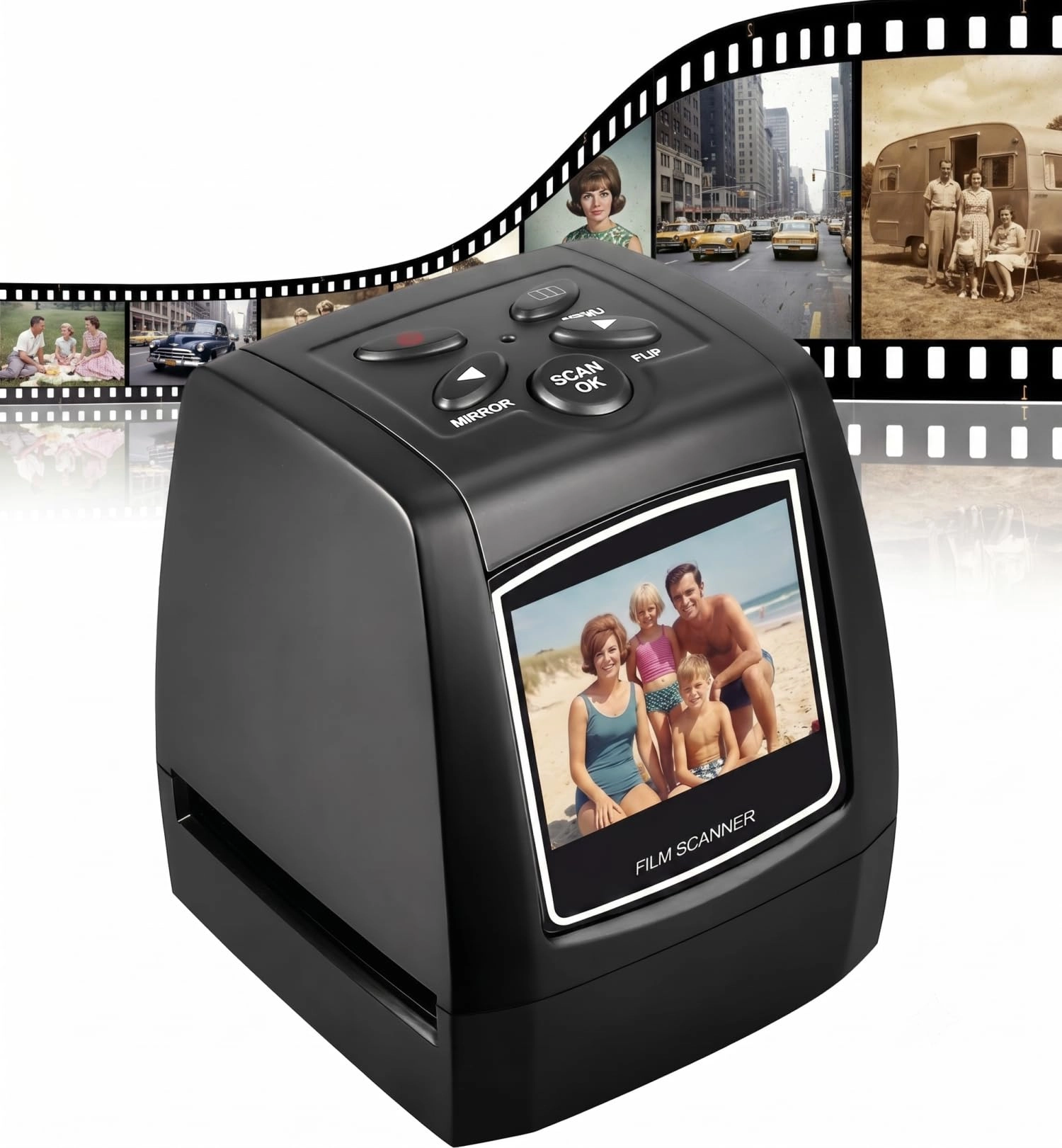 135 Film Negative Scanner - 2.4-inch LCD 3600 dpi