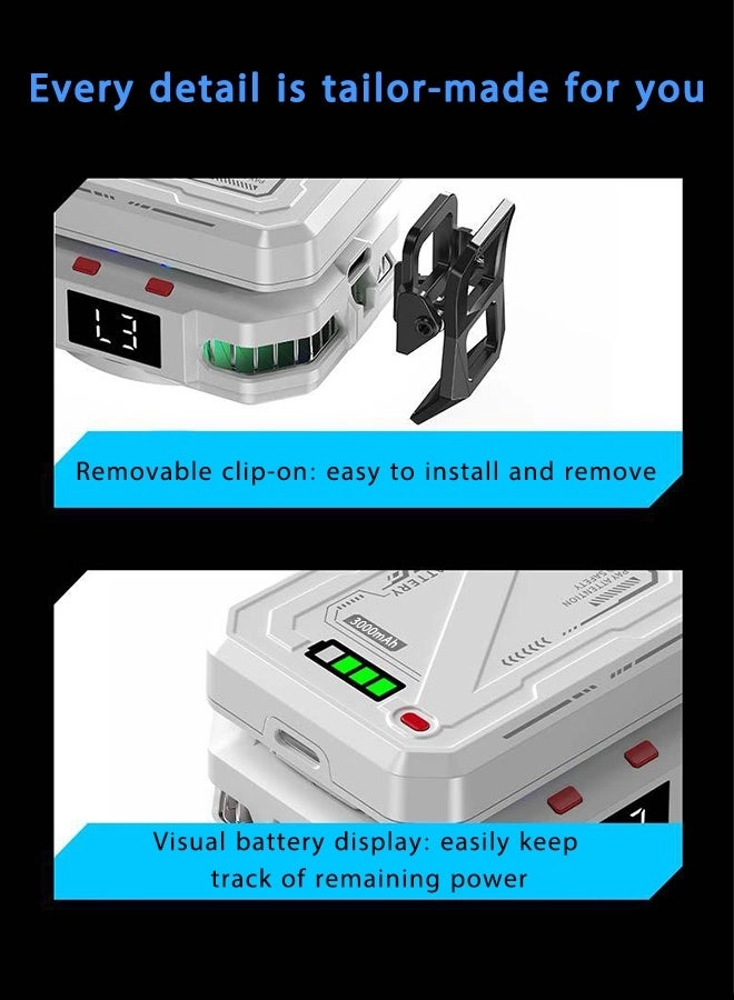 Magnetic Semiconductor Phone Cooler - RGB Lights 3000mAh Battery iPhone & Android Compatible