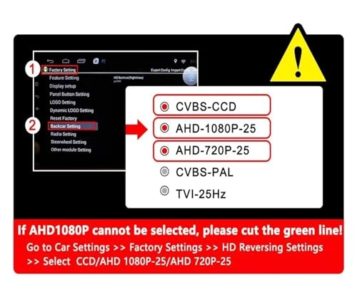 Rear View Parking Camera - Night Vision Wire