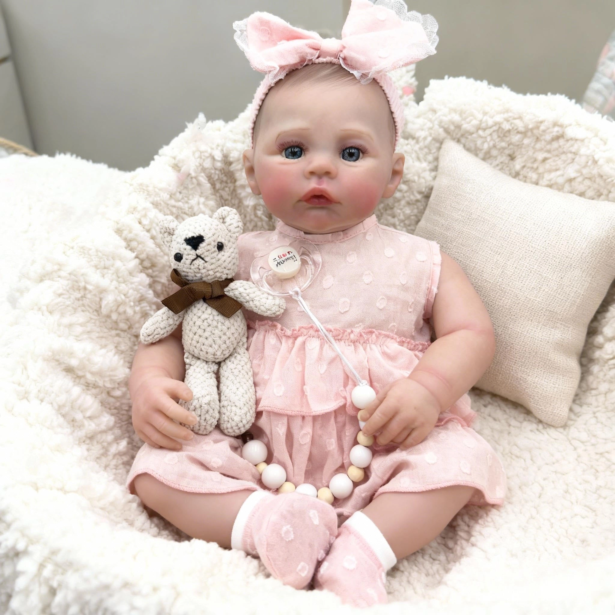 Reborn Baby Doll - 19 Inch Silicone Girl Ages 3+