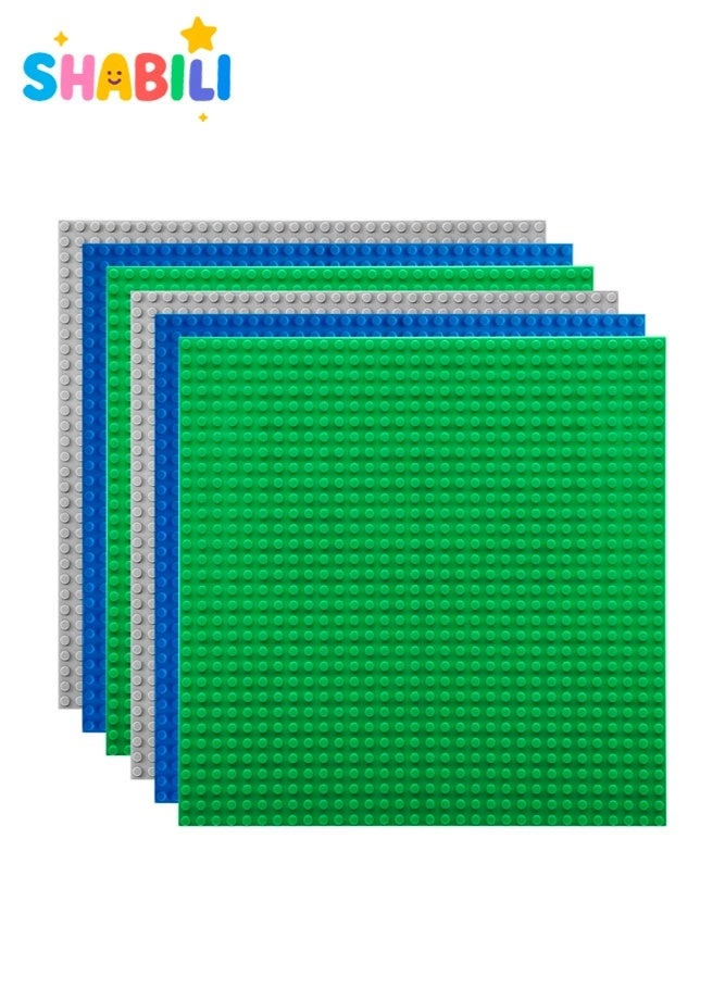 SHABILI Building Brick Baseplates - 6 pcs