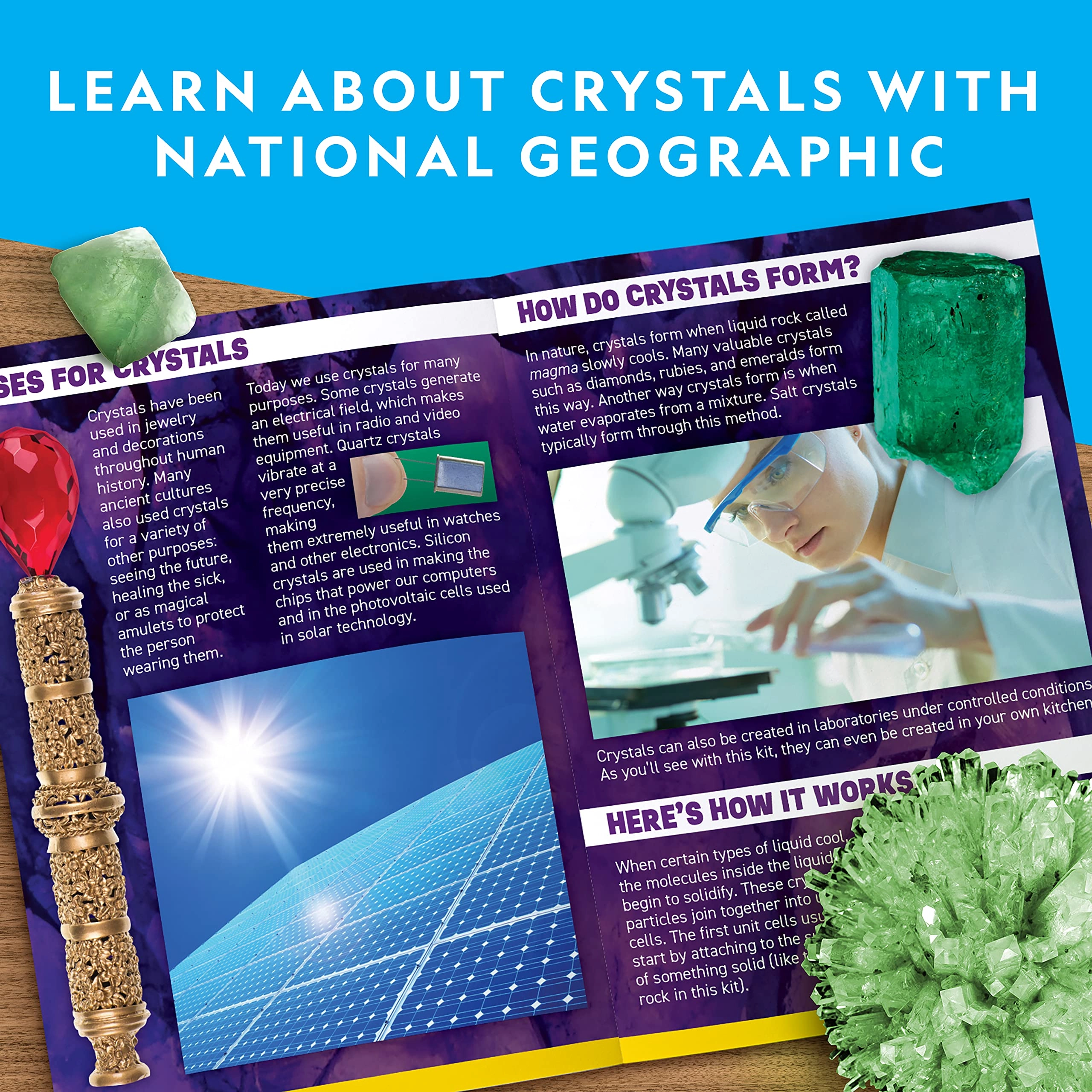 National Geographic Jumbo Crystal Growing Kit Geology - 8 years+