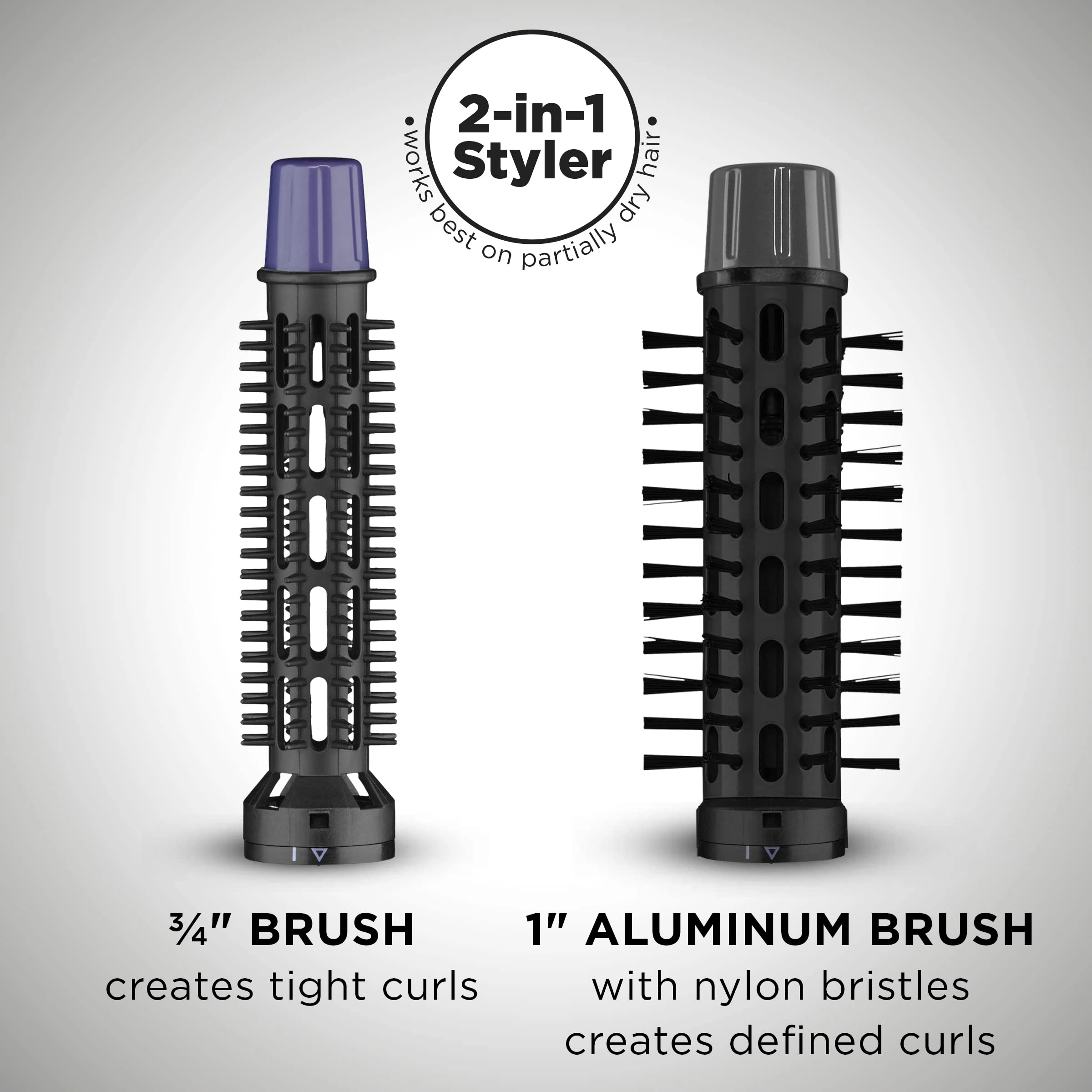 Instant Heat Curling Iron Brush - 3/4-Inch