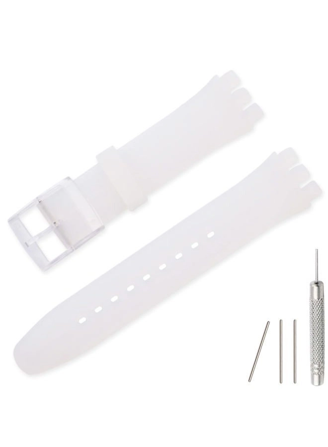17mm Silicone Watch Band for Swatch