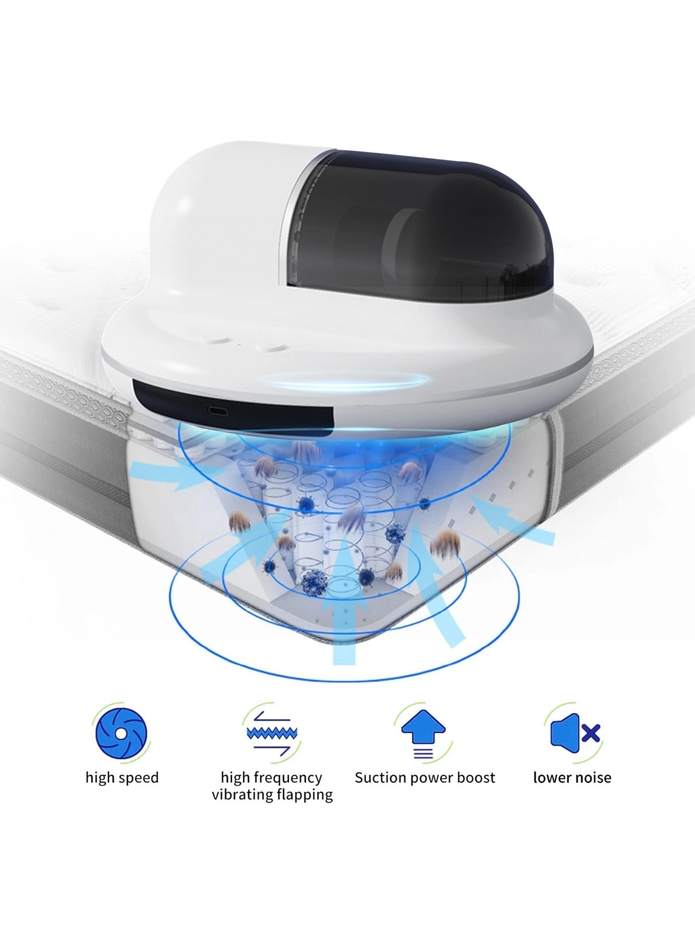 UV Vacuum Cleaner - 7Kpa Strong Suction Low Noise