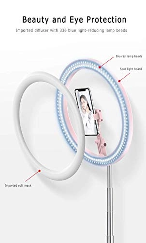LED ring light - 3300-6000K Silver dimmable
