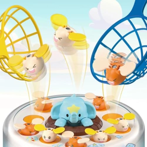 Bounce & Catch Board Game - Rotatable 17.5x17.5cm