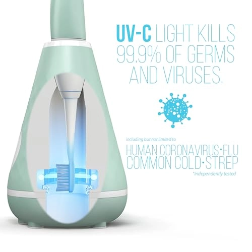 UV Sanitizing Sonic Toothbrush - Dual Speed Seaglass Green