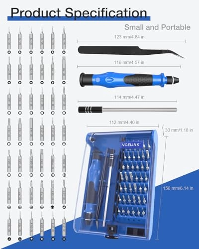 Magnetic Multi-Bit Screwdriver Set (45 Pcs)