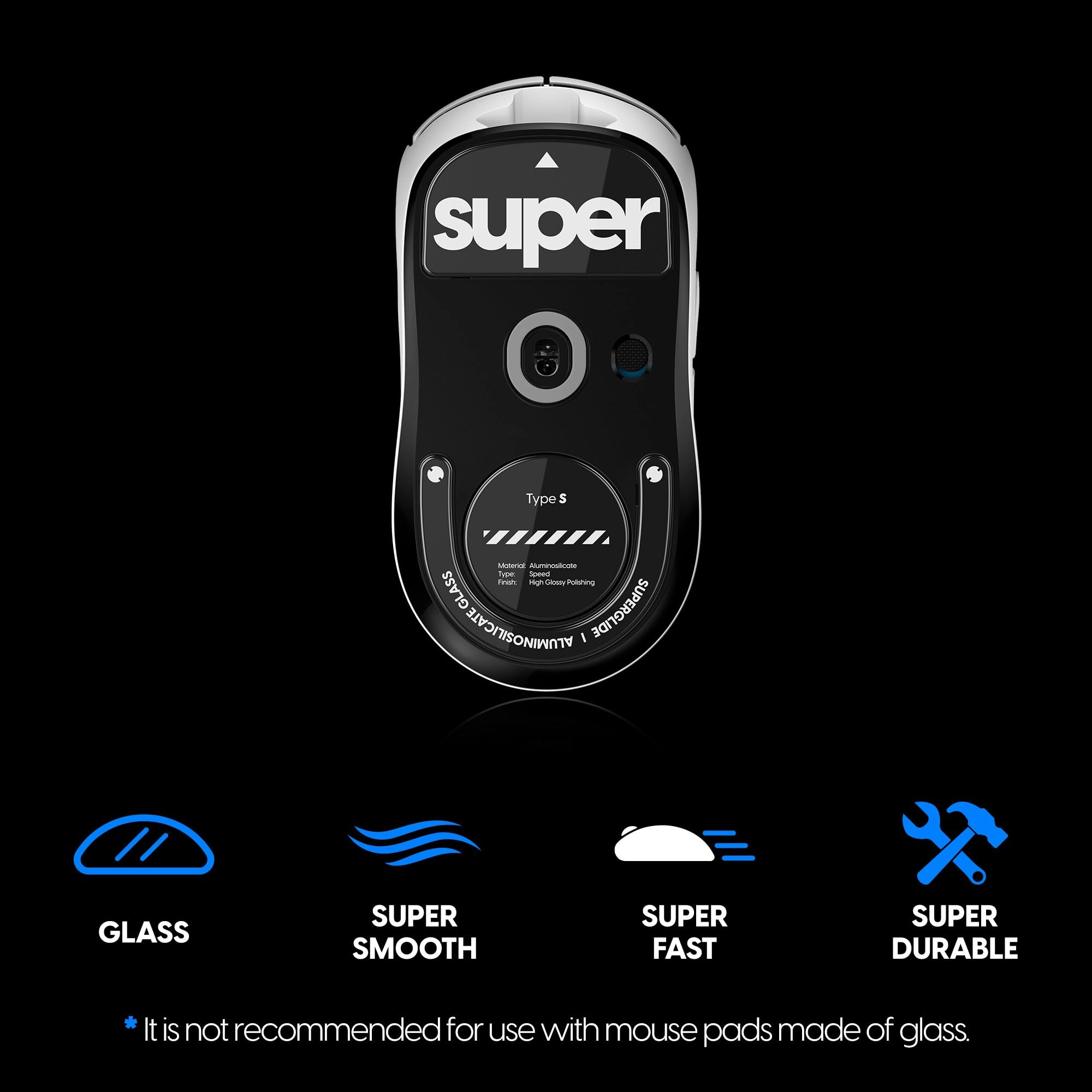 Superglide Glass Gaming Mouse Pad
