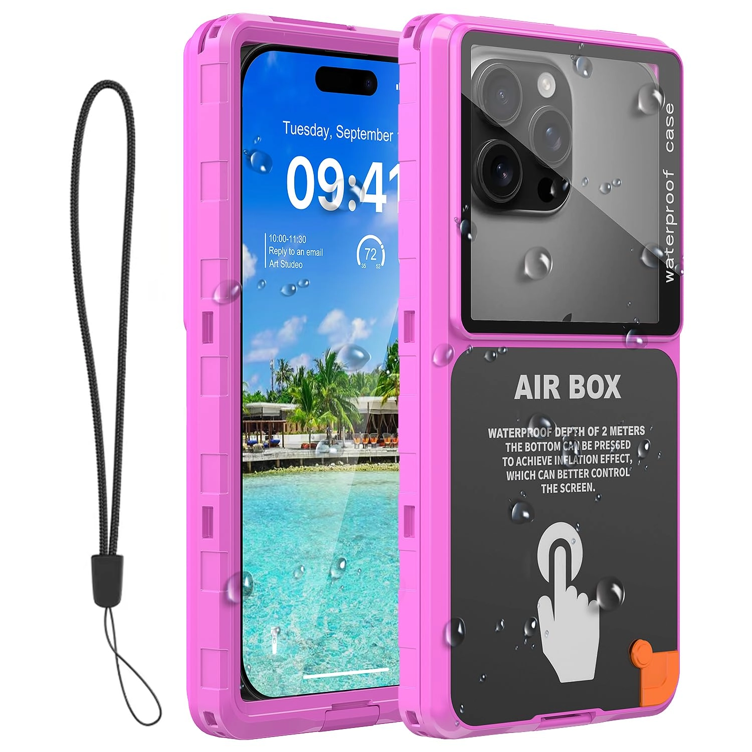 Ezanmull Waterproof Mobile Phone Case - 6.9 Inch Universal Fit IP68