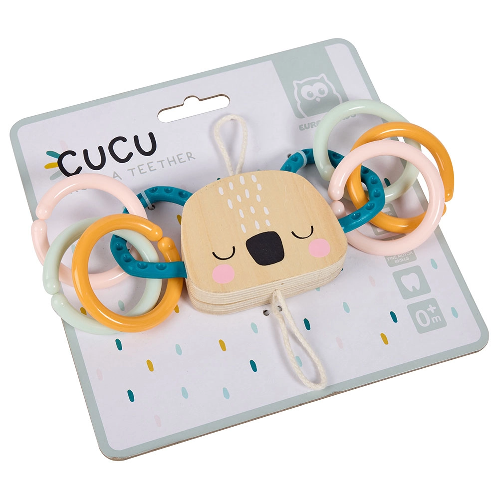 Cucu Teether Koala - Wood, silicone and plastic.