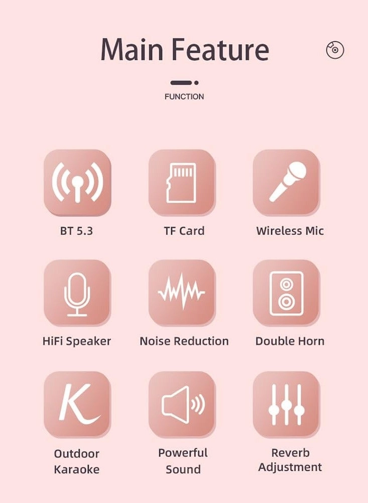 Portable Karaoke Machine - Ages 4-12+