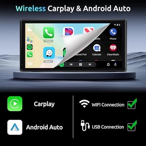 Reversing Camera - 1080P Night vision + Monitor - Wireless Carplay