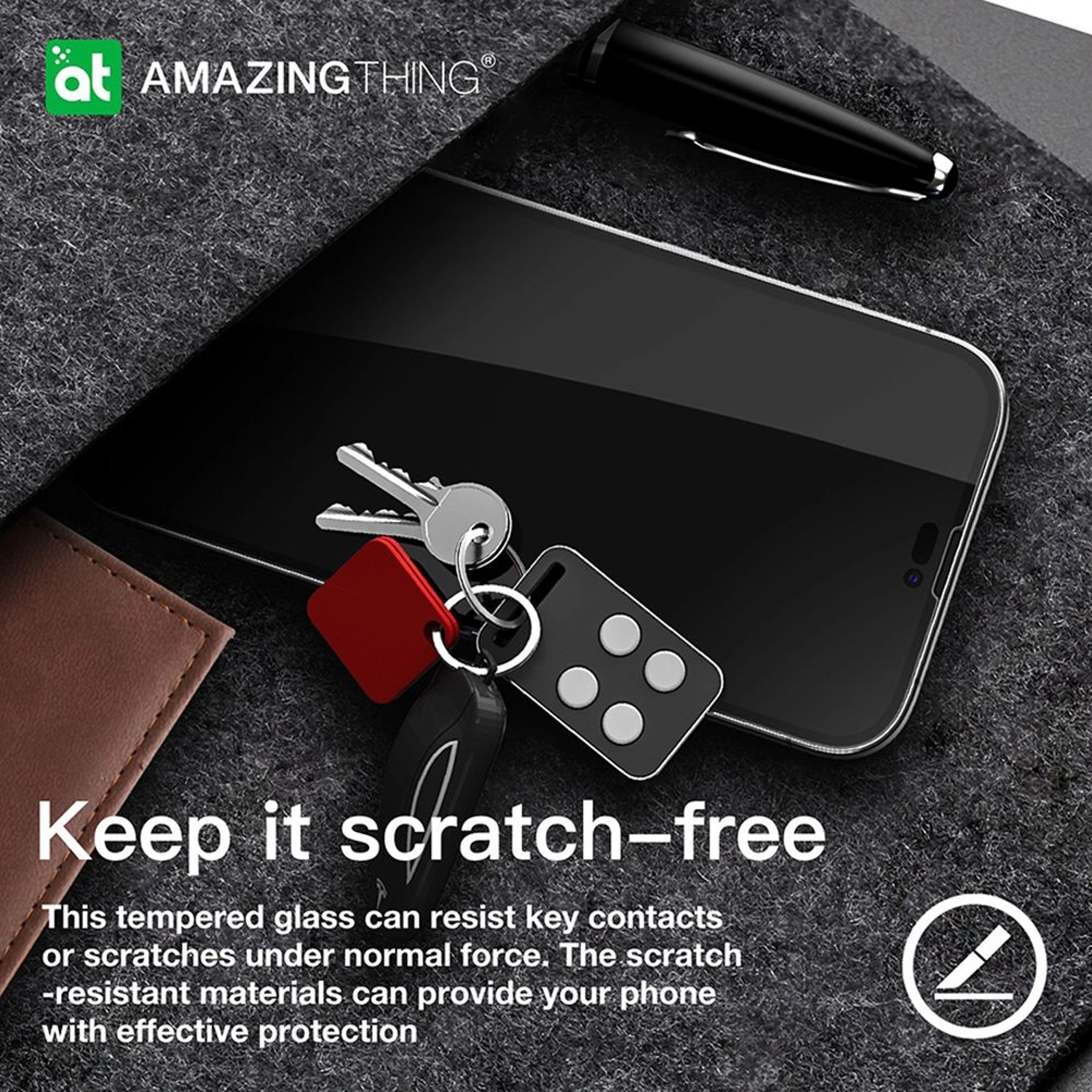 Clear Tempered Glass Screen Protector for iPhone 14 Pro