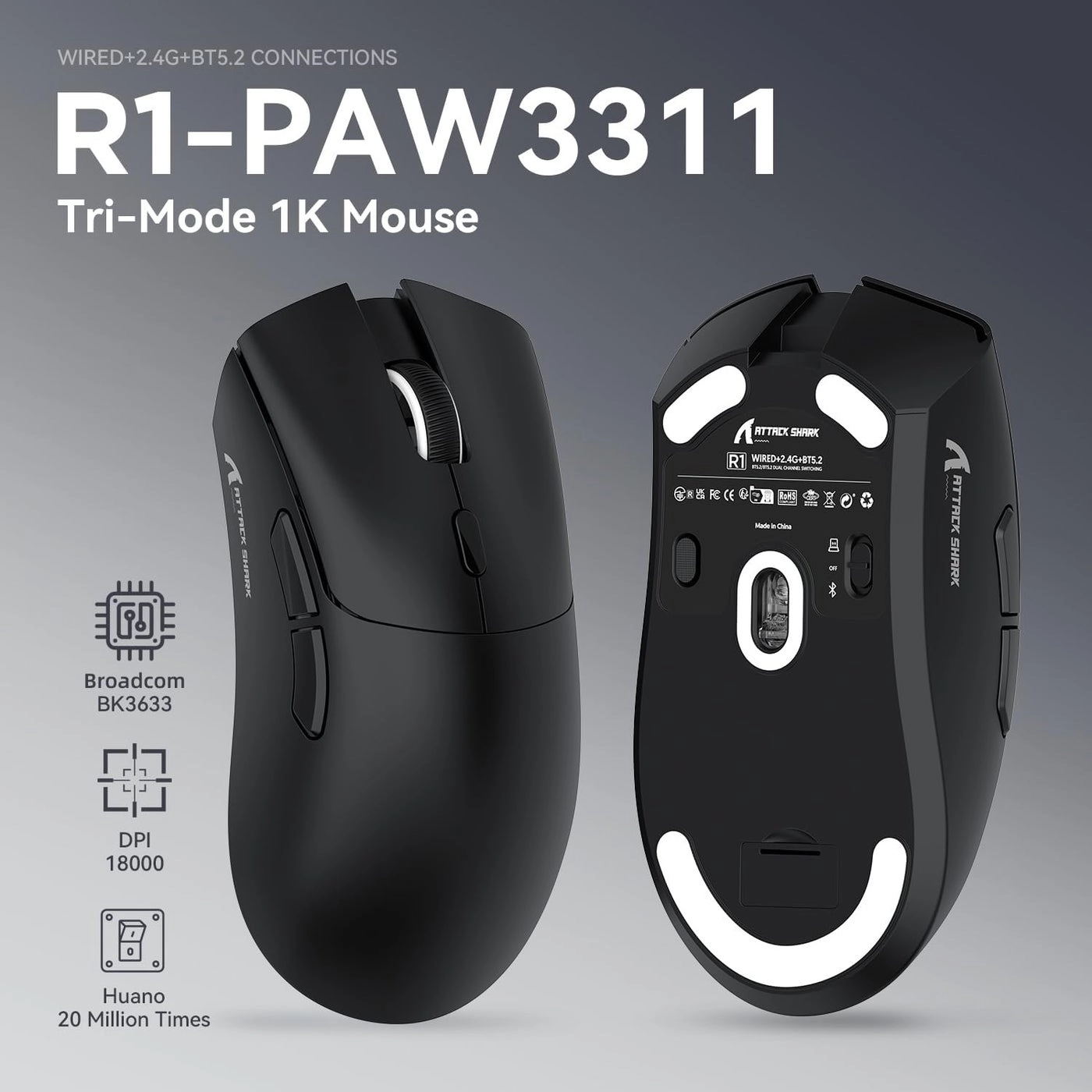 R1 Superlight Mouse - Wireless