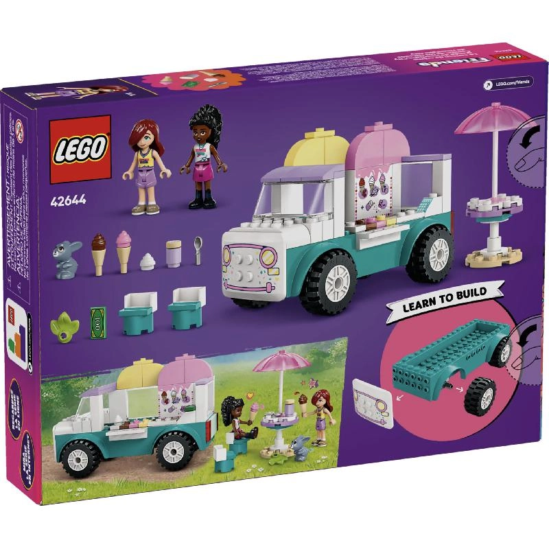 Friends Heartlake City Ice Cream Van (42644) - Pretend-Play 2 Minidolls Bunny Figure