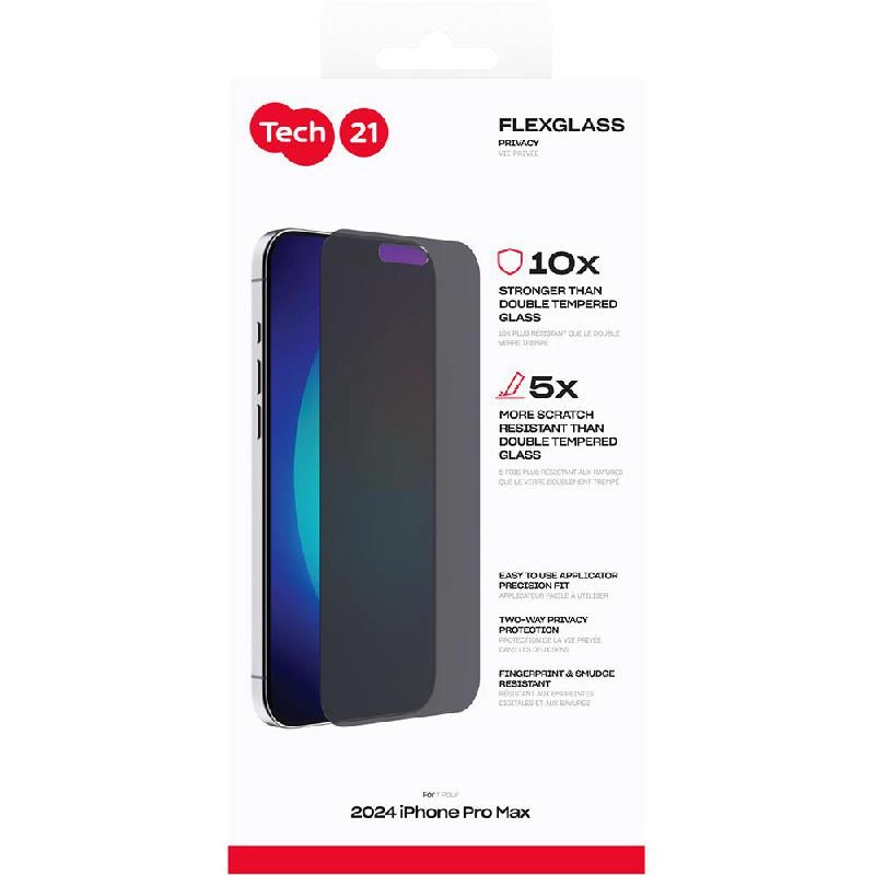 Privacy Tempered Glass Screen Protector for iPhone 16 Pro Max