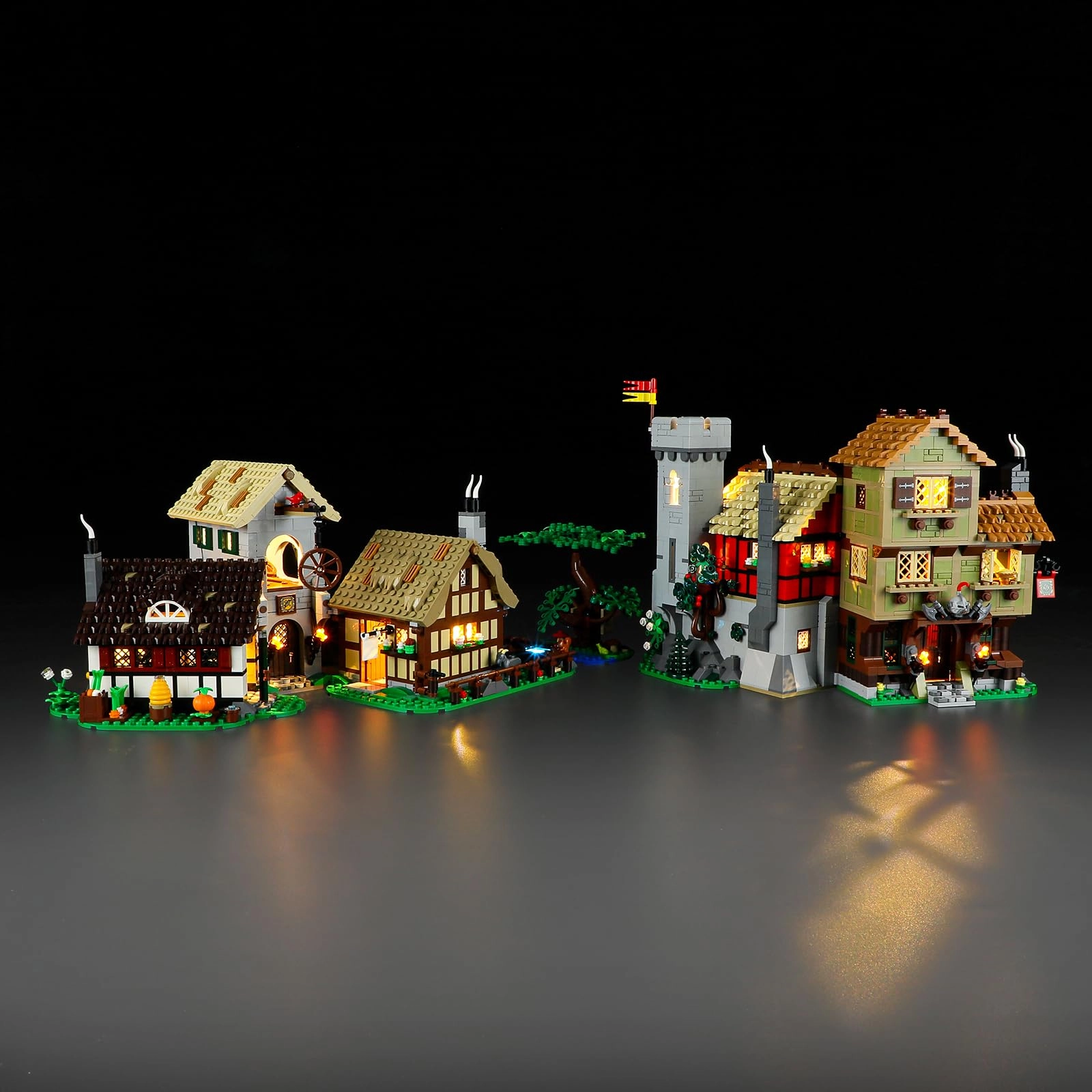 Mililier LED Light Kit for LEGO 10332 Medieval Town Square Set - Plastic 1 5v