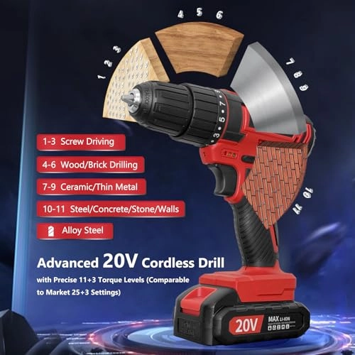 Cordless Drill - 2000 Milliamp Hours