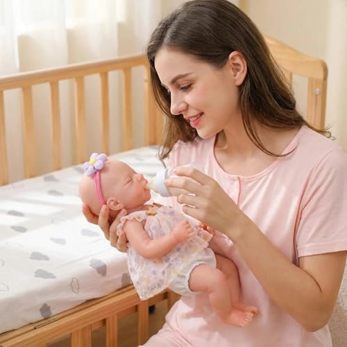 Reborn Baby Doll - 12 inch Full Silicone Girl Ages 3+