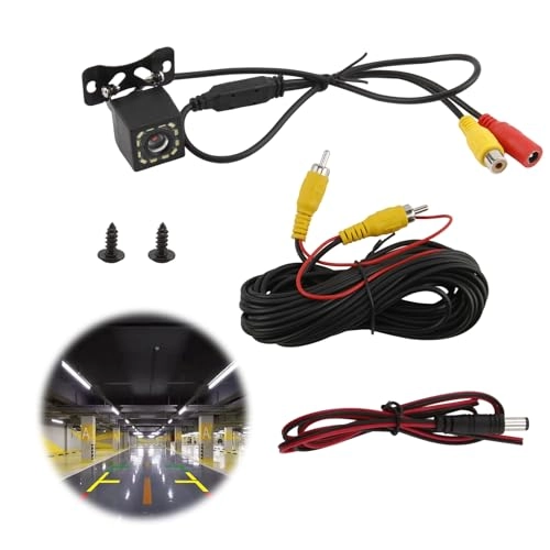 Car Reversing Camera - 12-LED Night Vision RCA