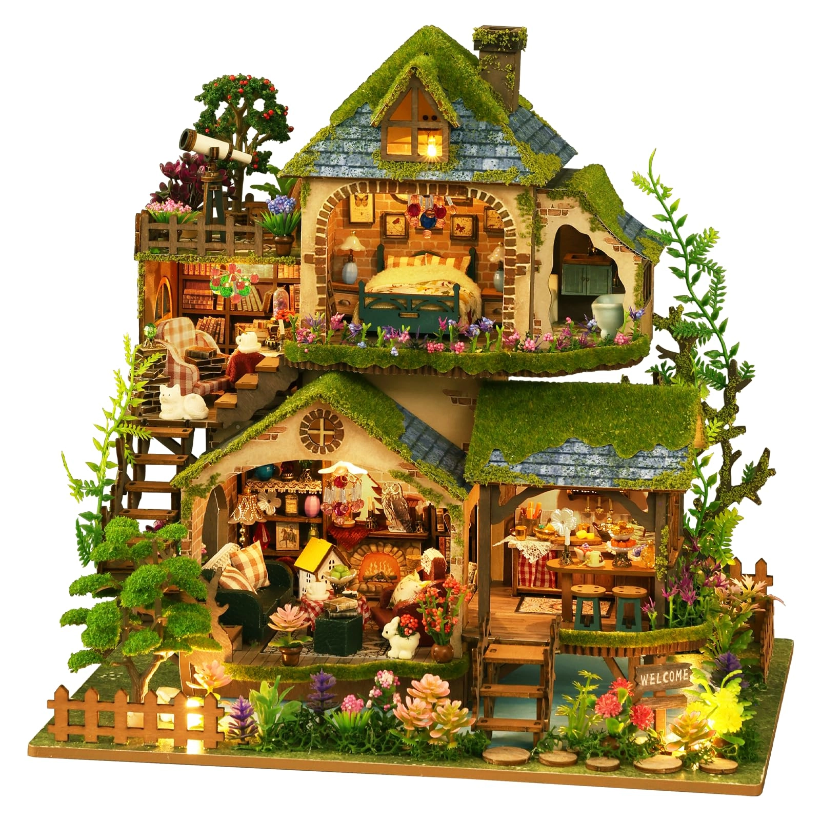 Plustopoy Miniature House kit - Forest Adventure