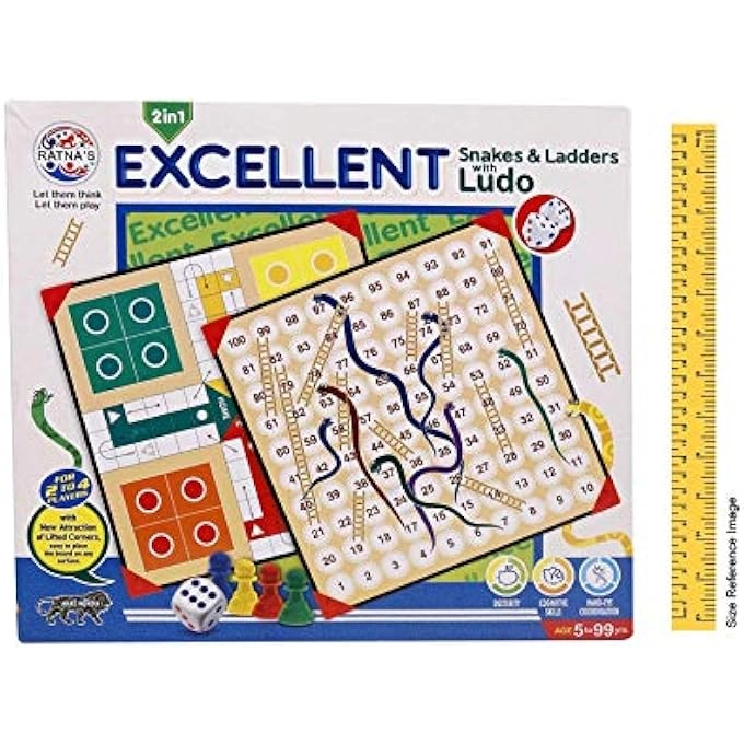 Ludo Snakes and LADDERS - Table TOP with Stand