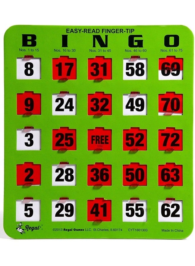 Bulk Bingo Cards - Sliding Windows Reusable Large Print