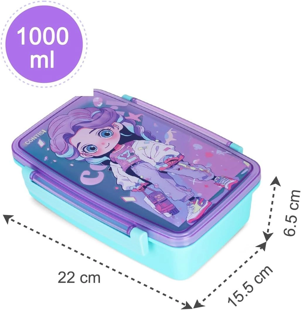 Bento Lunch Box - Cite Girl Pink 1000ml