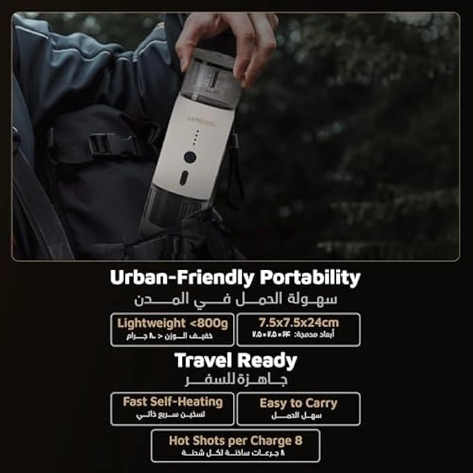 Portable Espresso Coffee Machine - 0.08 Liter Nespresso & Coffee Powder