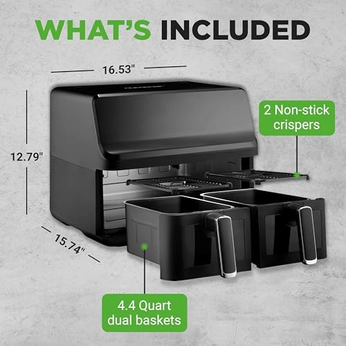 Double Basket Air Fryer NCAF5508AT.5