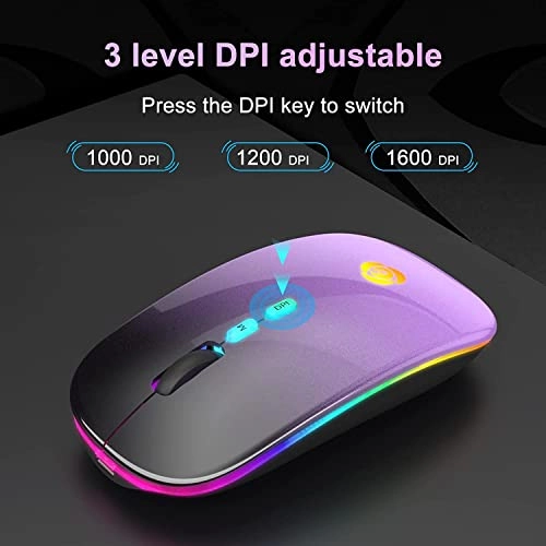 LED Wireless Mouse - Bluetooth
