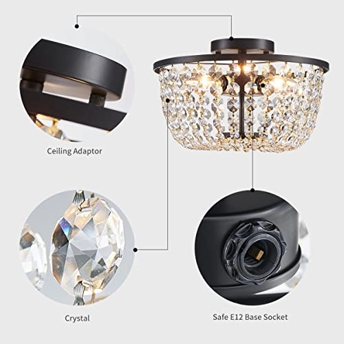 Crystal Leaf Chandelier