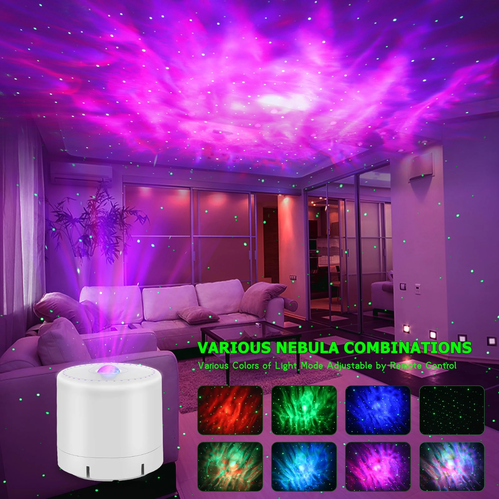 Galaxy Projector - Corded Electric Red Green Blue